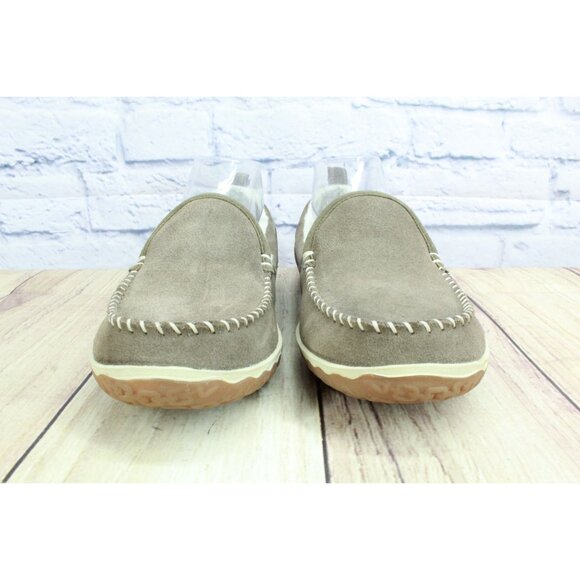 LL Bean Mountain Slippers Moccasin Dark Cement Size 8 M - Picture 4 of 9